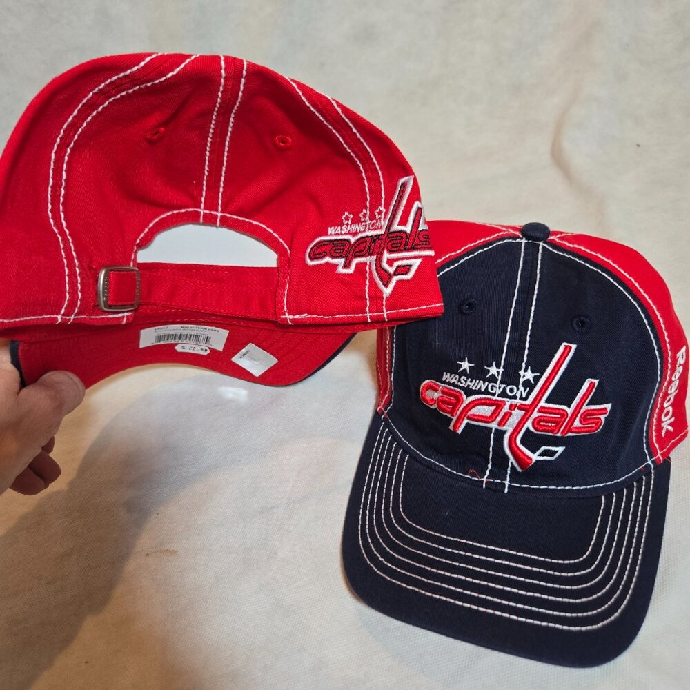 Washington Capitals Red Ballpark Slouch Cap Cotton Adjustable Strapback Hat NHL